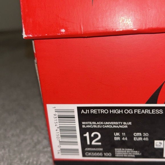 Jordan 1 Retro High Fearless UNC Chicago – Holy Ground Jordan 1 Retro OG FEARLESS